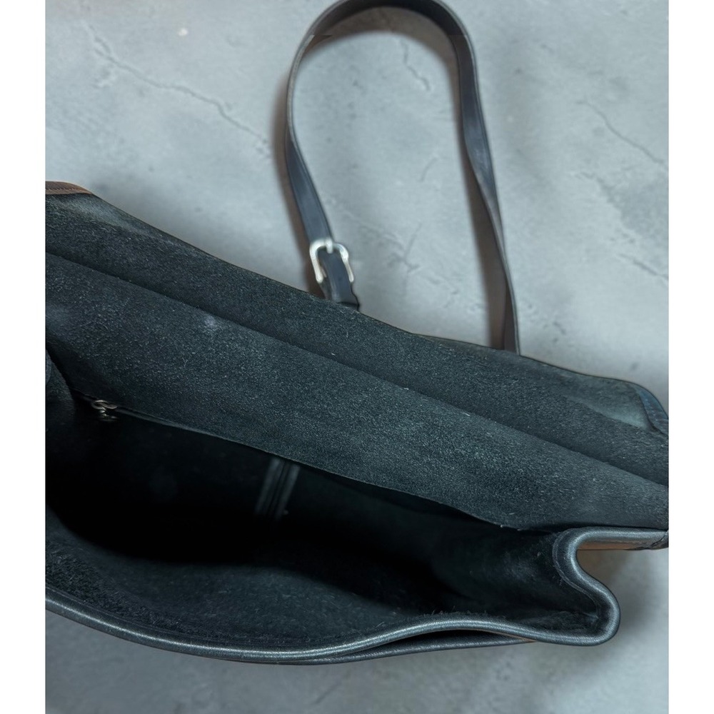 Vintage 1999 Coach Willis 9927 Black Glove Leather Nickel Crossbody Bag USA Era - Picture 12 of 16